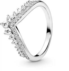 Pandora Stílusos ezüst gyűrű csillogó kövekkel 197736CZ 58 mm