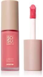 SOSU Cosmetics Liquid Blush Satin folyékony arcpirosító árnyalat Pink Pop 9 ml