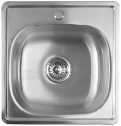 SAPHO Mosogatótálca, Sapho AQUALINE rozsdamentes mosogatótálca, 48x18x48cm AQ4848B