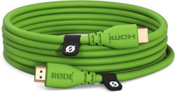 RØDE HDMI 2.0 Összekötő Zöld 3m HDMICABLE3M-G (HDMICABLE3M-G)