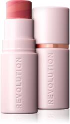 Makeup Revolution Skin Silk Blush Stick krémes arcpirosító stift árnyalat Peachy Pink 4.5 g