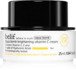belif Aqua Bomb Brightening Vitamin C Cream élénkítő krém hidratáló hatással 25 ml