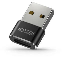 Tech-Protect Ultraboost USB-A - USB-C átalakító adapter fekete (9490713932247)