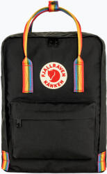 Fjällräven Kanken Rainbow 16 l fekete/ szivárvány mintás városi hátizsák