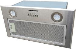 Heinner HBIH-MD600IX beépíthető páraelszívó, 610 m3/h, 3 sebességfokozat, motor: 1 x 215 W, LED-es világítás: 2 x 1, 5 W, 1 alumínium szűrő, elszívócső átmérője: 150 mm, rozsdamentes acél (HBIH-MD600IX)