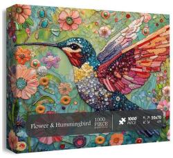 bboldin 1000 db-os puzzle - Flower & Hummingbird (Z-1521) (Z-1521)
