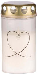  Műanyag mécses fém tetővel, különböző mintával (LABV Decor) - 115mm