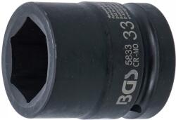 BGS technic Hatszögletű ütvecsavarozó dugókulcs, 1", 33mm (BGS-5833)