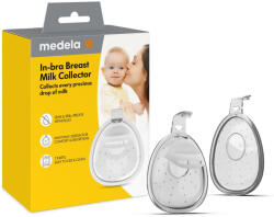 Medela anyatejgyűjtő kagyló Shells in Bra - melltartóban viselhető, 30 ml (2 db) (00056)