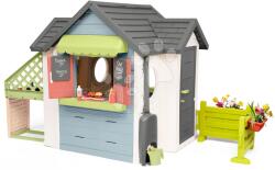 Smoby Házikó kerti étteremmel és kültéri konyhával Chef House Life Smoby kiegészítve kerttel és tovább bővíthető (SM810256-D)