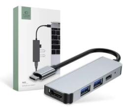 Tech-Protect V2-HUB 4in1 USB Hub szürke (9589046919350)