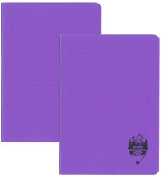DACO Set 2 caiete DACO A5, 100 file, 70g/mp, dictando, coperta plastic, Mov (CT510DR/MOV-2BUC/SET)