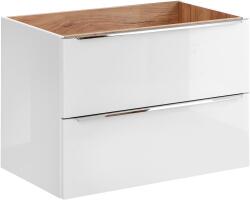 Comad Capri White dulap 80x46x57 cm sub chiuveta pe perete alb-stejar CAPRI WHITE 821B FSC (CAPRIWHITE821BFSC)