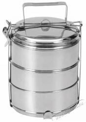  ORION Rozsdamentes acél ételhordó 3 darab, 16 cm átmérő