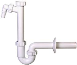 Styron 5/4˝ - NA32 műanyag csőszifon, mosogatógép csatlakozóval (leeresztő nélkül) (STY-638-32-2)