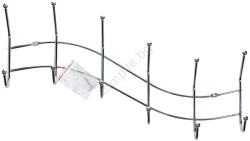 UTC Стенна вълнообразна закачалка 13, 5x44, 5 см, лъскав хром (UT0015)