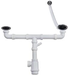 Teka 704-es szifoncsomag kétmedencés mosogatóhoz