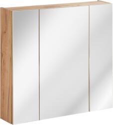 Comad Capri Oak dulap 80x16x75 cm cu oglinda alb-stejar CAPRI OAK 843A FSC (CAPRIOAK843AFSC)