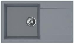 MOFÉM Zenit 78 1B1D gránit mosogató, szürke 760012802G7 (760012802G7)