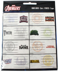  Marvel Avengers (Bosszúállók) Füzetcímke - 16 db