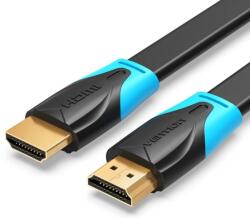Vention HDMI, (lapos, fekete) , 5m, kábel