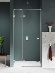 NEW TRENDY Avexa Nickel Brushed zuhanyajtók 130 cm dönthető nikkel csiszolt/átlátszó üveg EXK-8467 (EXK8467)