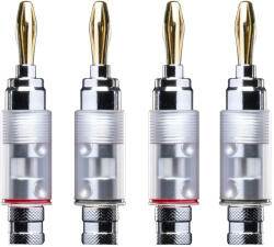 Pro-Ject Connect it LS S - banándugó készlet (2 piros/2 fekete)