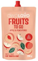 OWOLOVO 100% Őszibarackos gyümölcspüré - 200g - vitaminbolt - 581 Ft