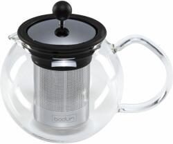 Bodum ASSAM Üveg Teáskanna 0, 5L - Fekete / Inox (1765005) (1765005)