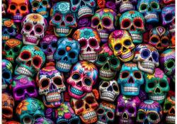 bboldin Z-508 - Colorful Skulls - 1000 db-os puzzle (Z-508)