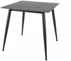  Étkezőasztal RION 80x80 cm kerámia asztallappal, fekete márvány