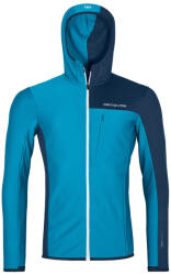 ORTOVOX Fleece Light Grid Hooded Jkt M férfi funkcionális pulóver XL / kék