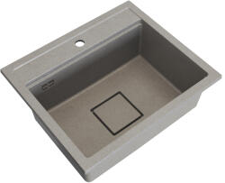 Gamma Quadro 5850, 1 rekeszes gránit mosogató 580x495x220 mm, bézs, GMA-ZLE000231 (GMA-ZLE000231)