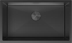 Mexen Trixo chiuvetă din oțel oțel 1-compartiment 750 x 440 mm, negru - 6415751000-70 (6415751000-70) Chiuveta