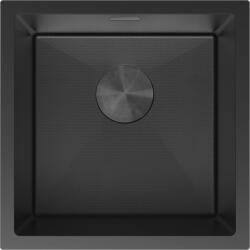 Mexen Trixo chiuvetă de oțel inoxidabil, 1 compartiment, 440 x 440 mm, negru HC - 6413441000-70HC (6413441000-70HC) Chiuveta
