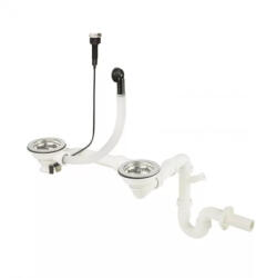 Leziter Szifon 2 medencés mosogatóhoz automata leeresztővel (KS-S02) - platinashop