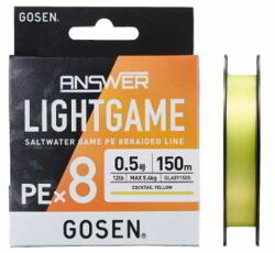 GOSEN Answer Lightgame PE X8 PE 0.3 150m 0.089mm Cocktail Yellow (GLA8Y1503)