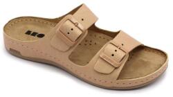 LEON 955 LEON Comfort női bőr papucs (LEON4125-bézs - R39)