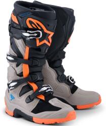 Alpinestars Ghete Motocicletă Alpinestars Tech 7 Enduro Negru-Gri Închis-Portocaliu Fluo (AIM130-651)
