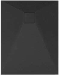 Welland kőhatású zuhanytálca szifonnal 70 x 90 cm - fekete (GT-9070SS)