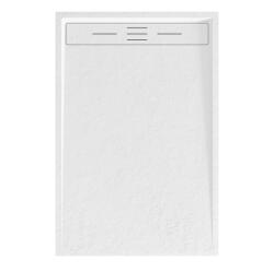 Welland kőhatású zuhanytálca szifonnal 80 x 130 cm - fehér (GT-13080LS)