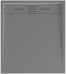 Welland kőhatású zuhanytálca szifonnal 80 x 90 cm - szürke (GT-9080LS)