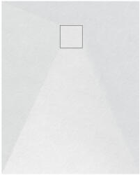 Welland kőhatású zuhanytálca szifonnal 80 x 100 cm - fehér (GT-10080SS)