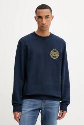 Tommy Hilfiger pamut melegítőfelső sötétkék, nyomott mintás, DM0DM22081 - sötétkék S