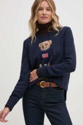 Ralph Lauren pulóver meleg, női, sötétkék, 211927070 - sötétkék M