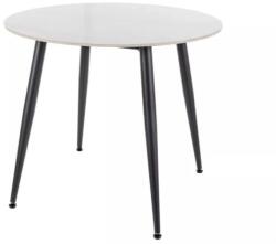  Masa rotunda de dining RION 90 cm cu blat din ceramica, marmura alba