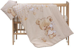  Baby Shop ágynemű huzat 100*135cm - barack " Mika" maci