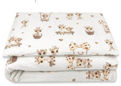  Baby Shop ágynemű huzat 100*135cm - zsiráf bézs/rózsaszín