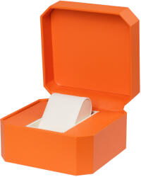 Edelwolle Textilbőr óratartó Doboz, óradoboz 1 órának, Narancs