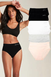 Dollcini , Magas derekú női bugyi , 95% Pamut + Spandex-Többszínű, 6 db-os Csomag - XL (ZZC_2062_XL)